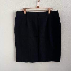 J. Jill Black Ponte Pencil Skirt Black Medium